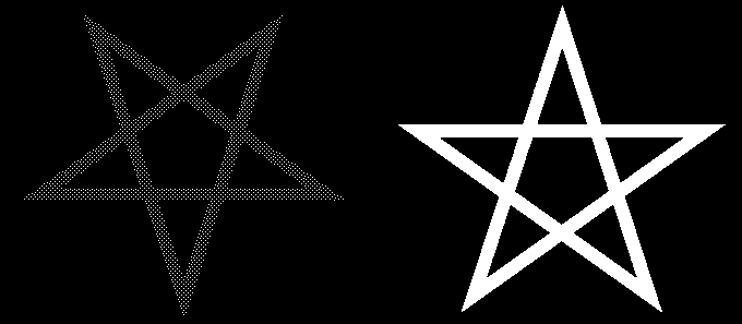 Pentagramas Antagônicos