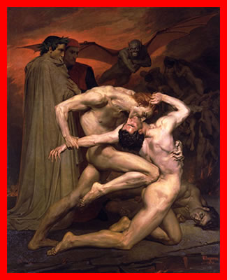 Dante e Virgílio no Inferno