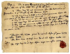 Manuscrito de Newton