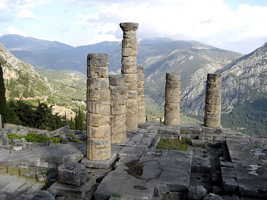 Ruínas do Templo de Delfos