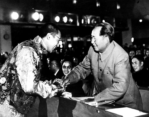 Dalai Lama e Mao Tsé-Tung
