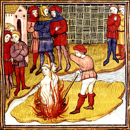 Templários Condenados à Fogueira pela Santa Inquisição
