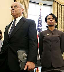 Colin Powell e Condoleezza Rice